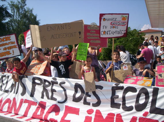 Les enfants de l'école Hubert-Pouquet, le 30 juin 2009