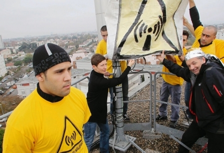 Manifestation anti-antennes à Talence, en novembre ((archives F.C.)