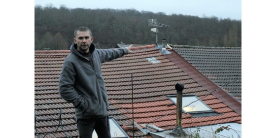 Martial Claudel s’est fait contrôler par l’ANFR après avoir installé un amplificateur de réseau.  Photo ER /Tony ROBIN