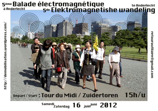 VIDEO : Balade électromagnétique à Anderlecht (Bruxelles) - RTBF - 16/06/2012