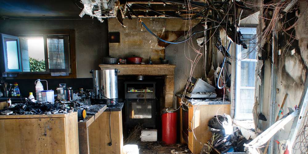 La cuisine et la chambre à l'étage ont été ravagées. ©Gilbert Habatjou