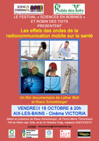 18/10/2019 à AIX-LES-BAINS : projection-débat - Le festival "Sciences en Bobines" et Robin des Toits présentent...